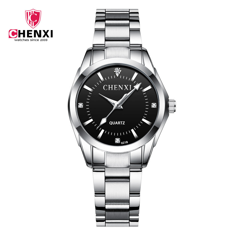 CHENXI Watch Women Luxury Rhinestone Stainless Steel