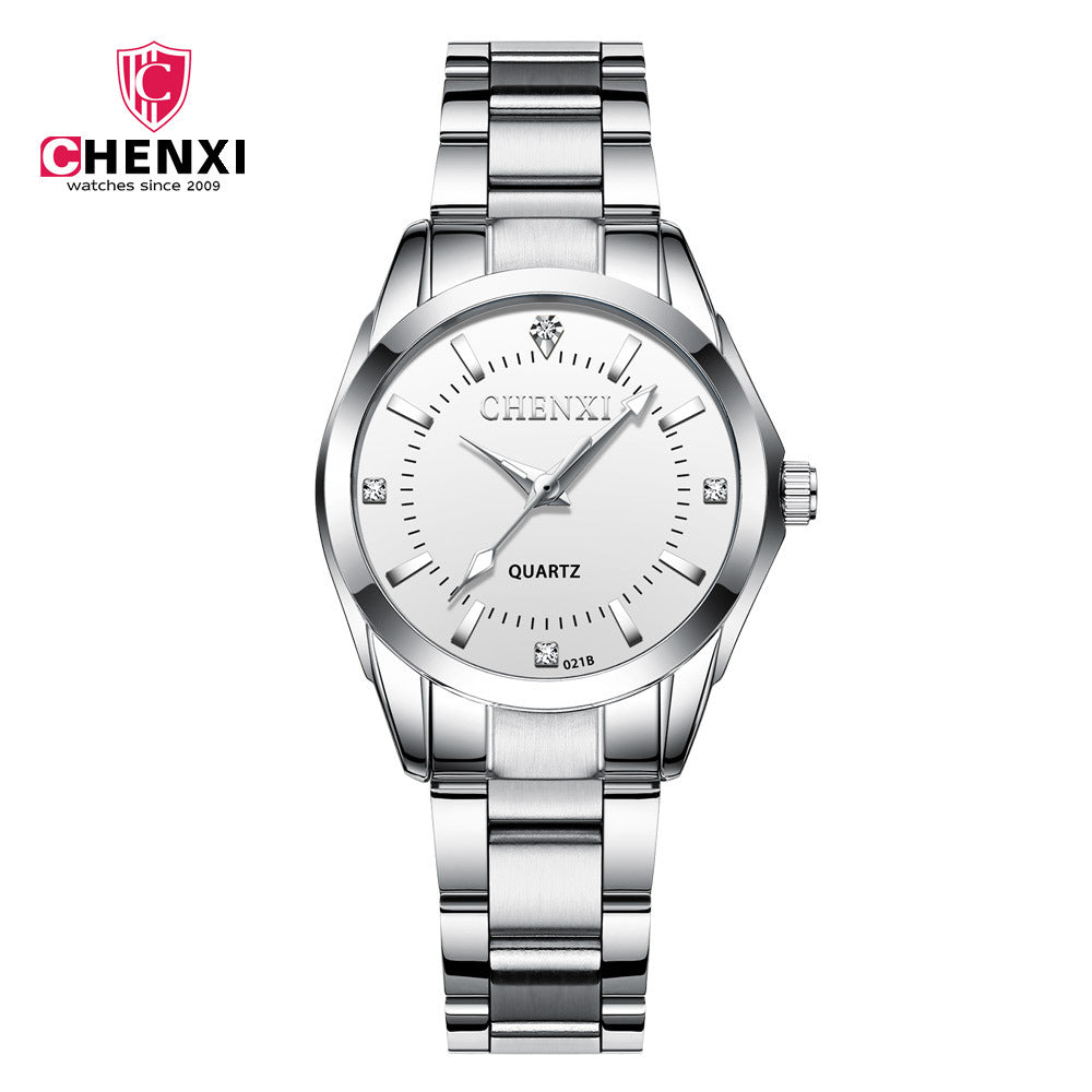 CHENXI Watch Women Luxury Rhinestone Stainless Steel