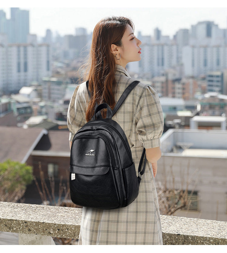 Manmade leather Ladies Backpack
