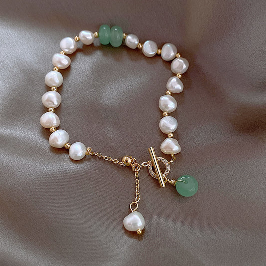 Beaded Freshwater Pearl Bracelet