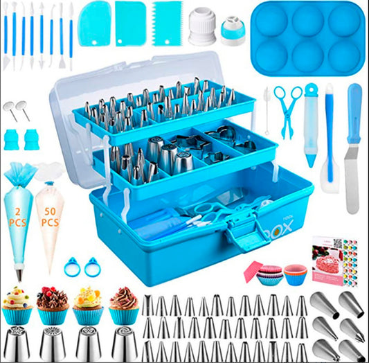 236pcs cake decoration tools kit set with storage box