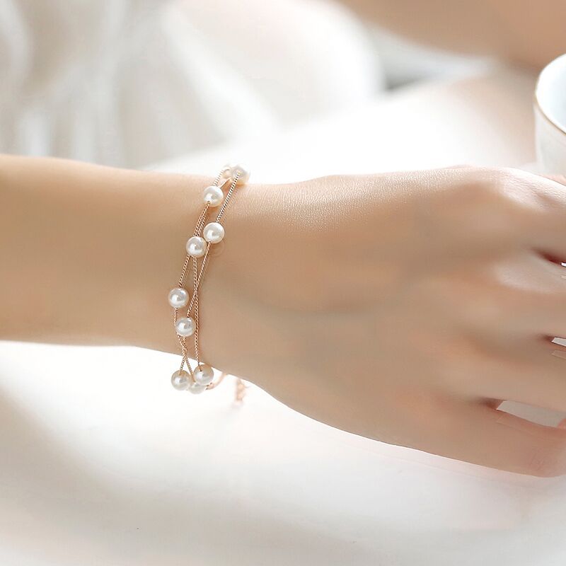 Multilayer Pearl bracelet