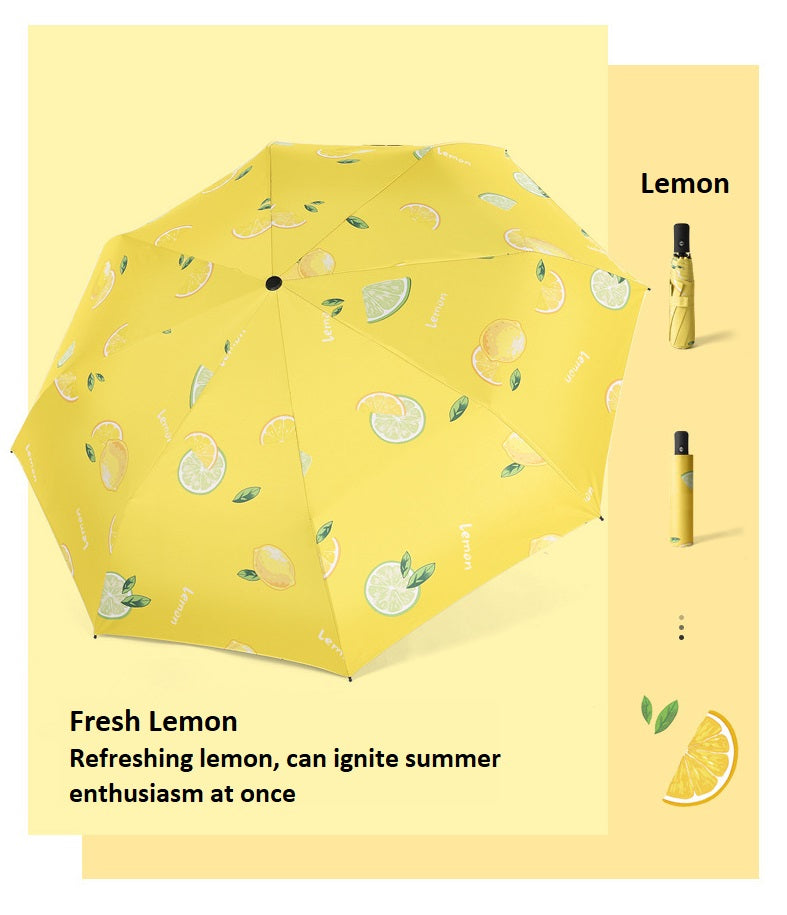 3 folding Manual Fruit Series Umbrella